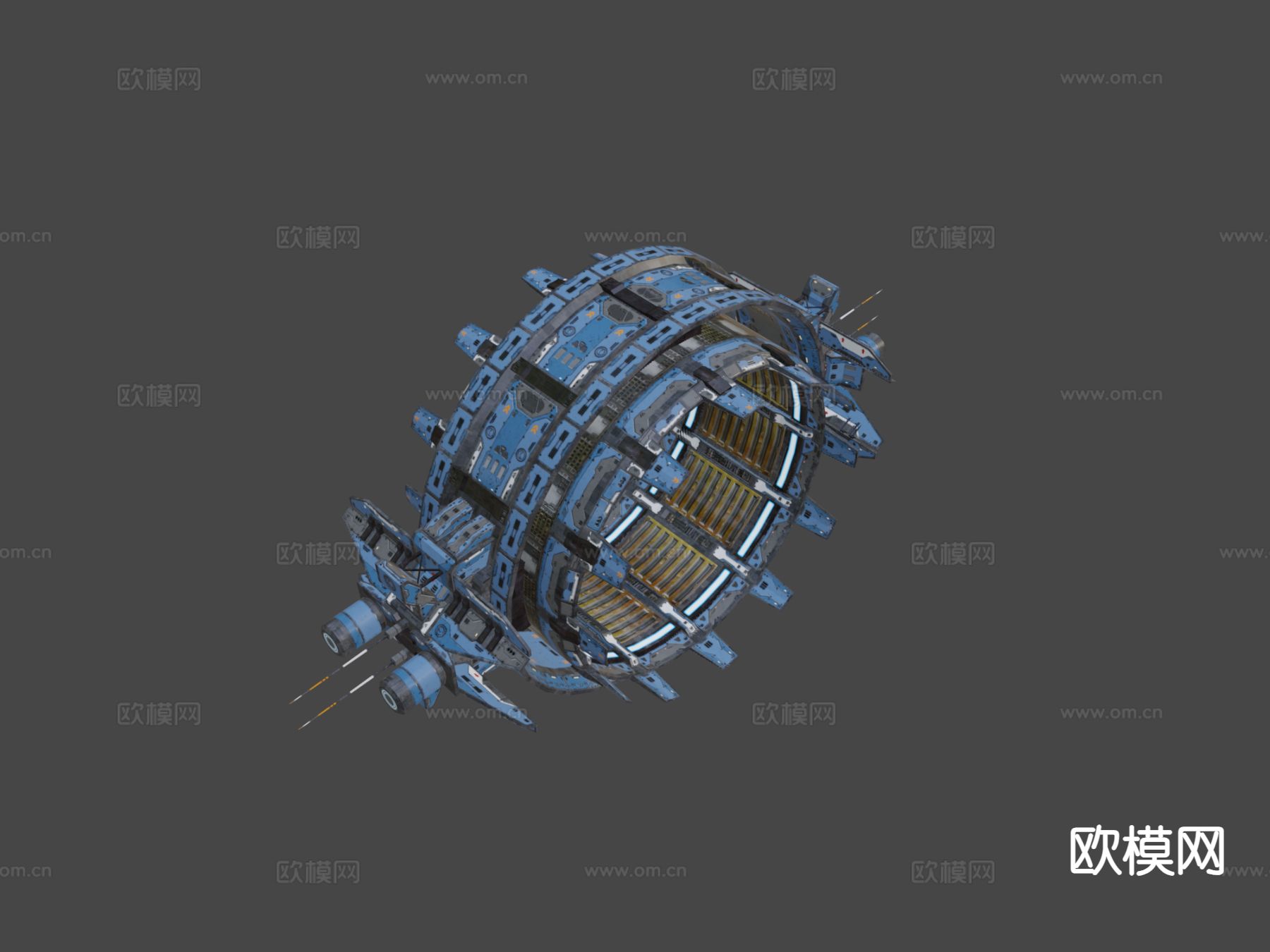 科幻跳跃门su模型下载（渲染图4）