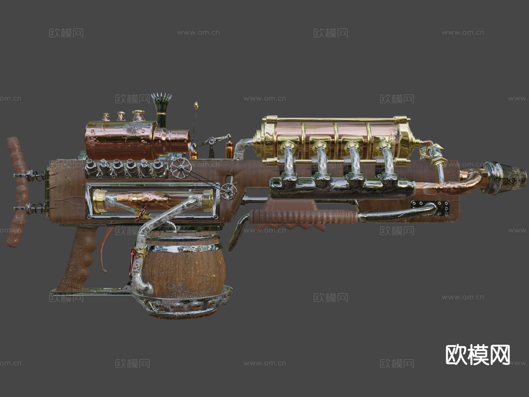 金块步枪su模型下载（渲染图6）