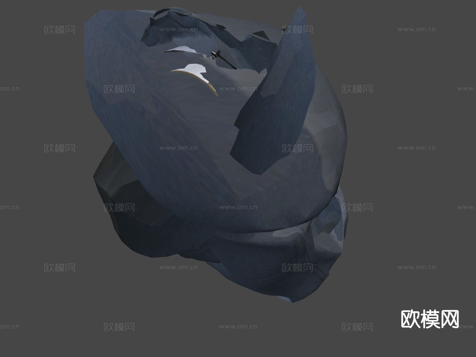 手枪 枪支 枪械su模型下载（渲染图6）