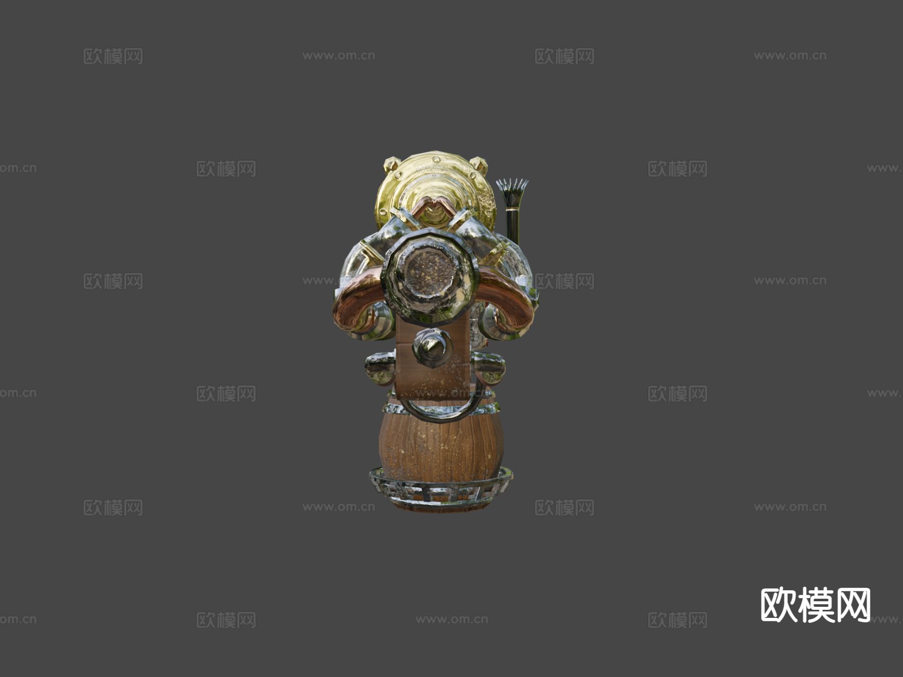 金块步枪su模型下载（渲染图5）