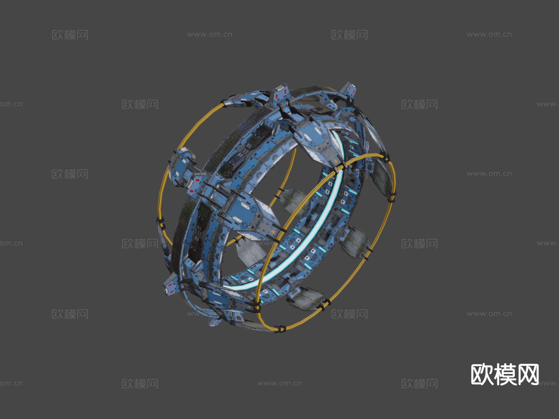 科幻跳跃门su模型下载（渲染图4）