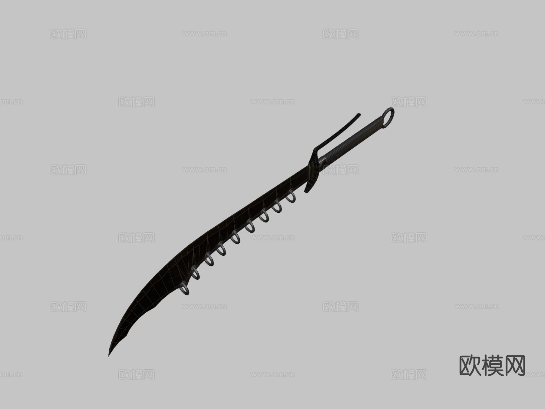 中国大刀su模型下载（渲染图3）