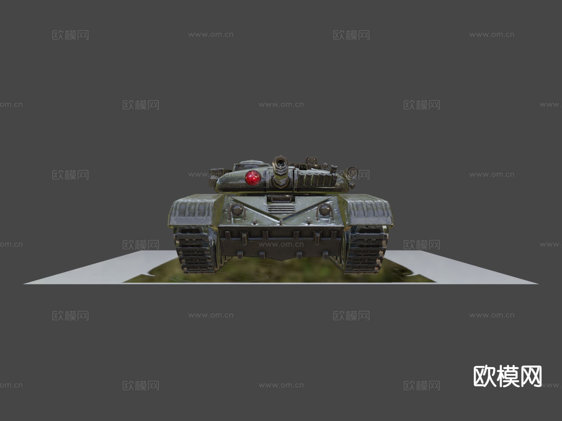 虚拟游戏坦克su模型下载（渲染图5）