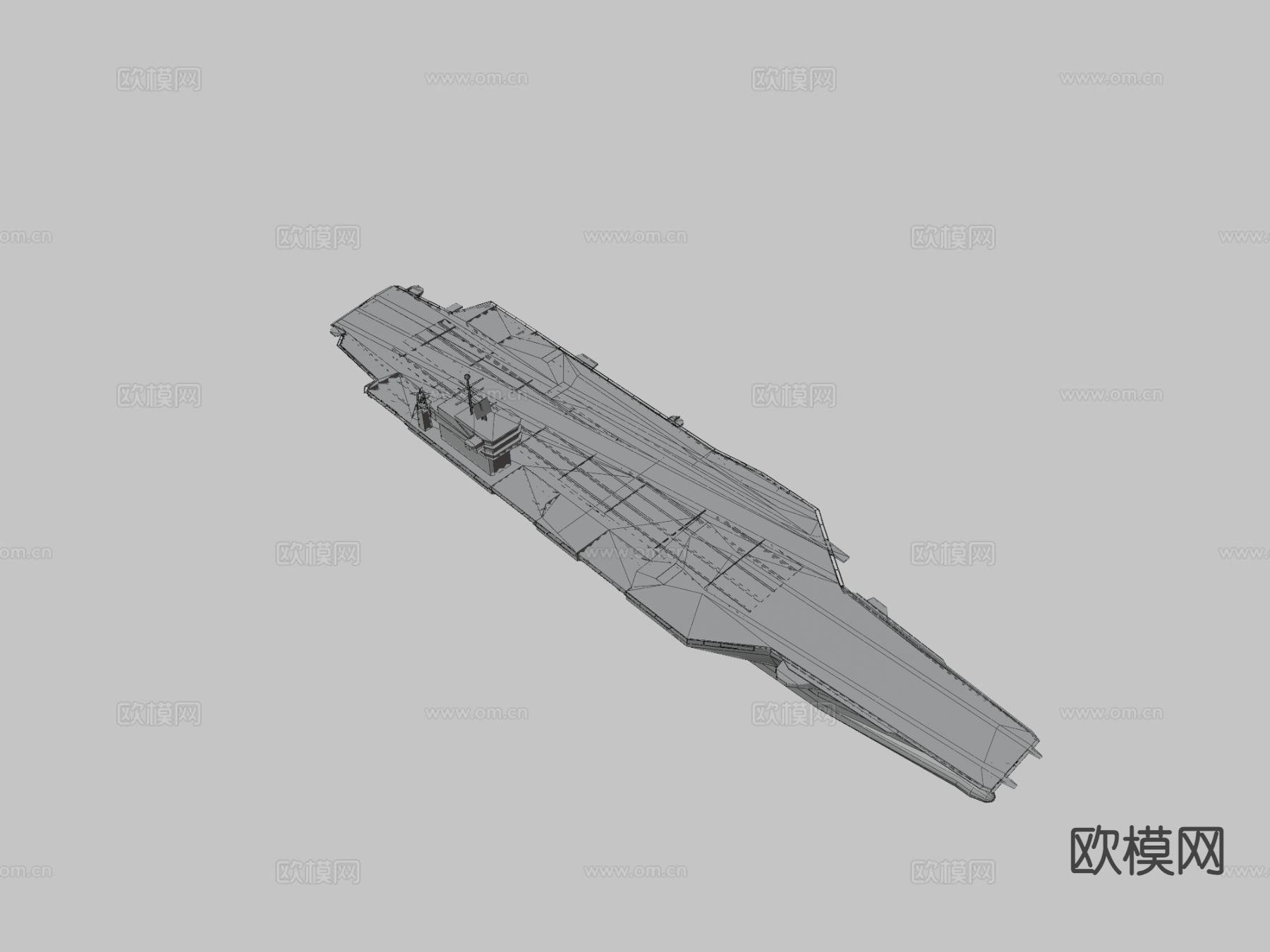 尼米兹航空母舰su模型下载（渲染图1）