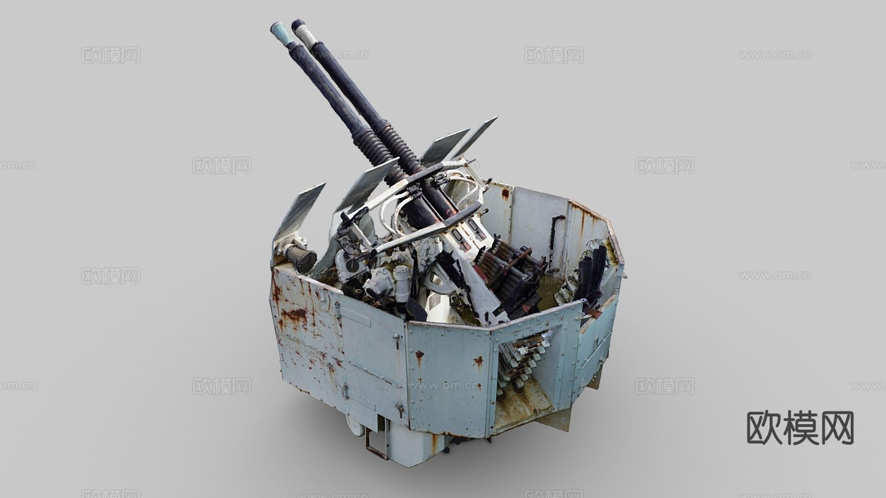 炮塔机 武器su模型下载（渲染图2）