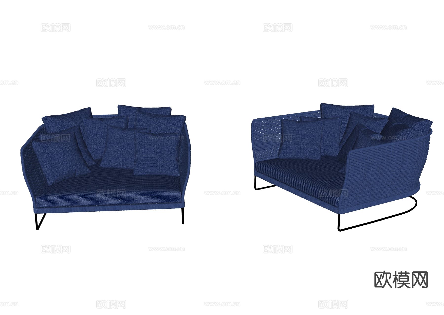 休闲沙发 扶手沙发su模型下载（渲染图1）