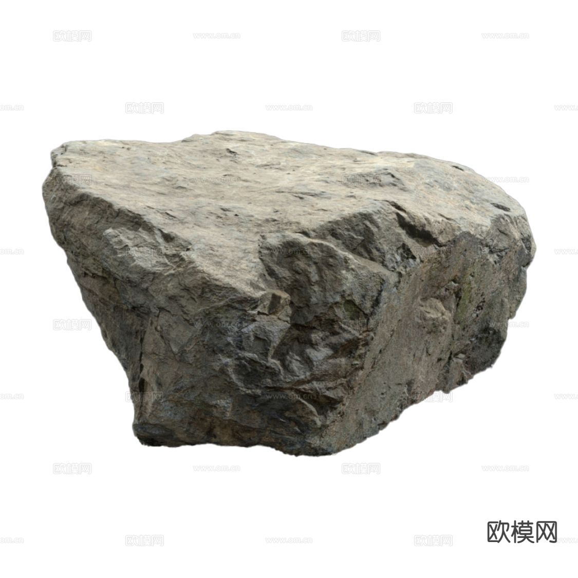 现代石头 岩石 花岗岩3d模型下载