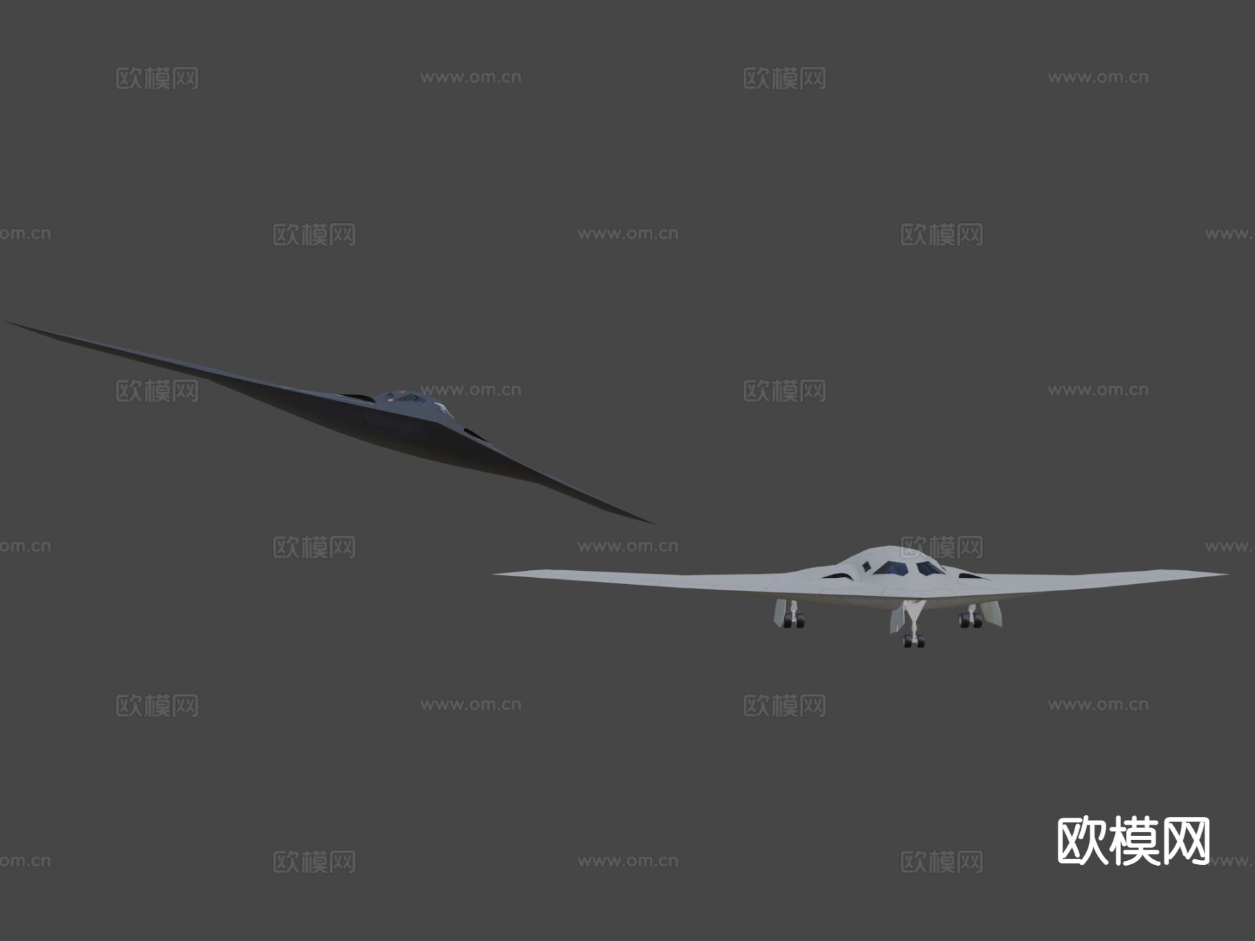 掠夺者战斗机 轰炸机su模型下载（渲染图5）
