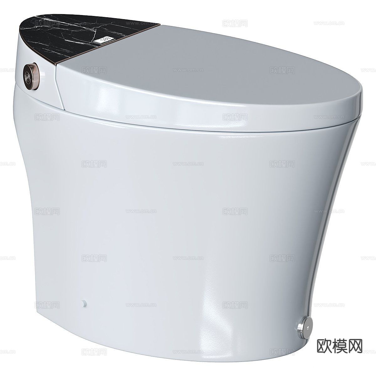 智能马桶3d模型