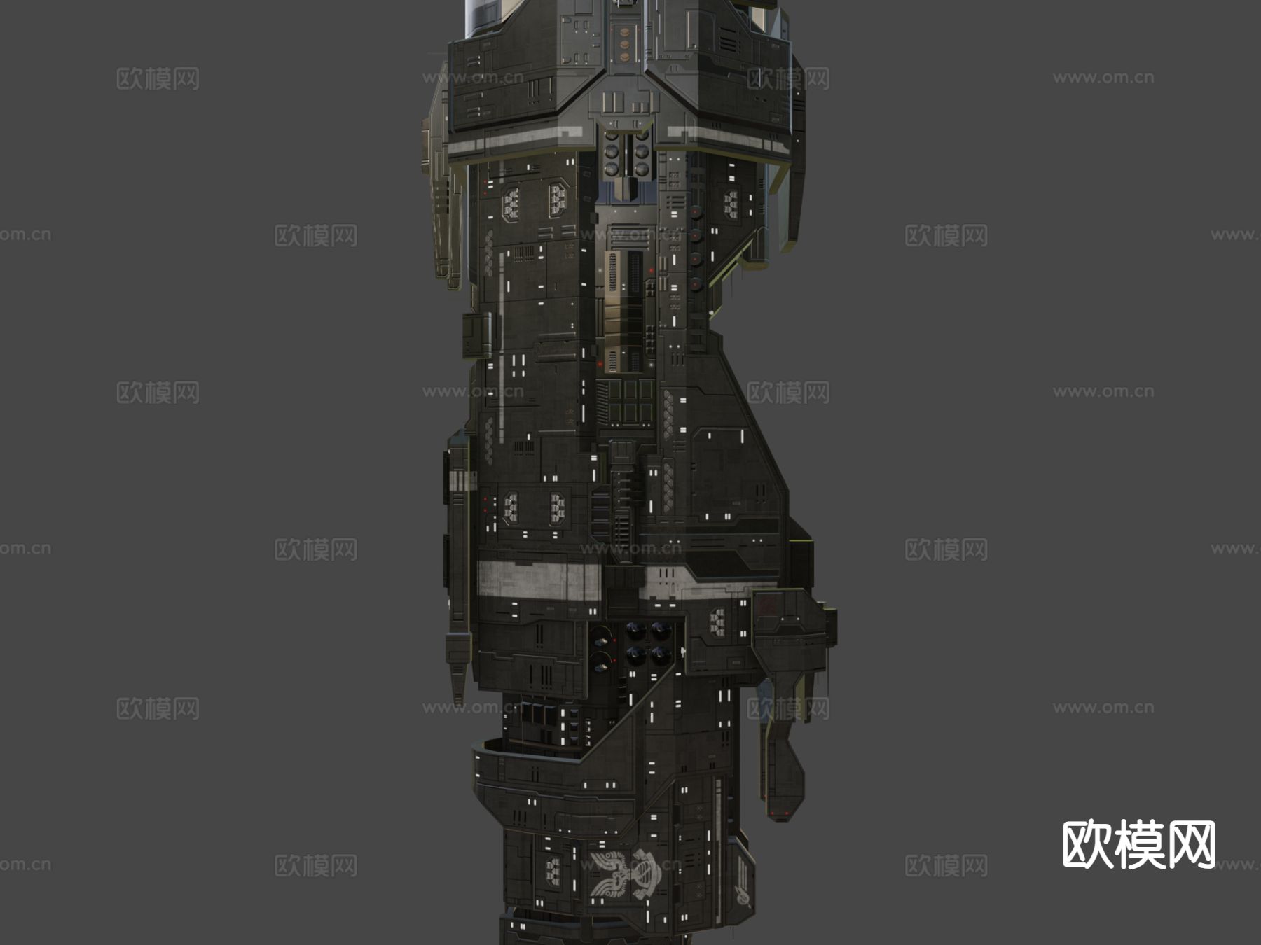 太空重型巡洋舰su模型下载（渲染图7）