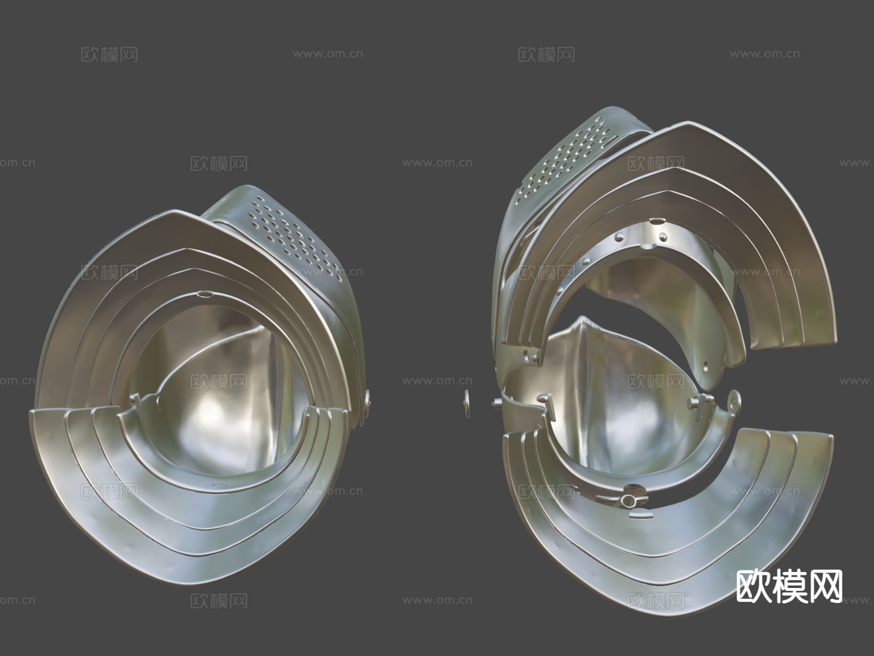 中世纪头盔su模型下载（渲染图5）