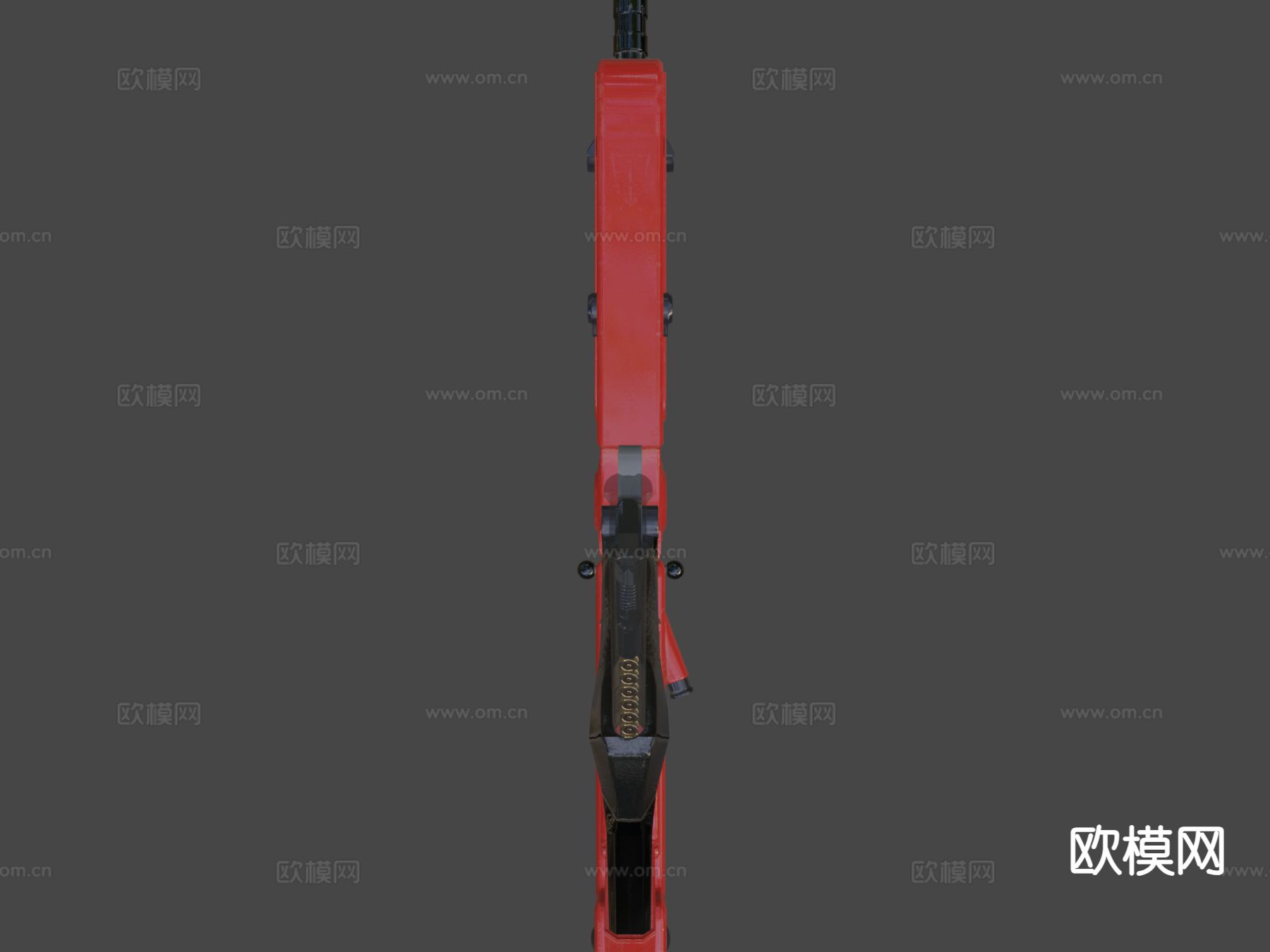 科幻步枪su模型下载（渲染图6）