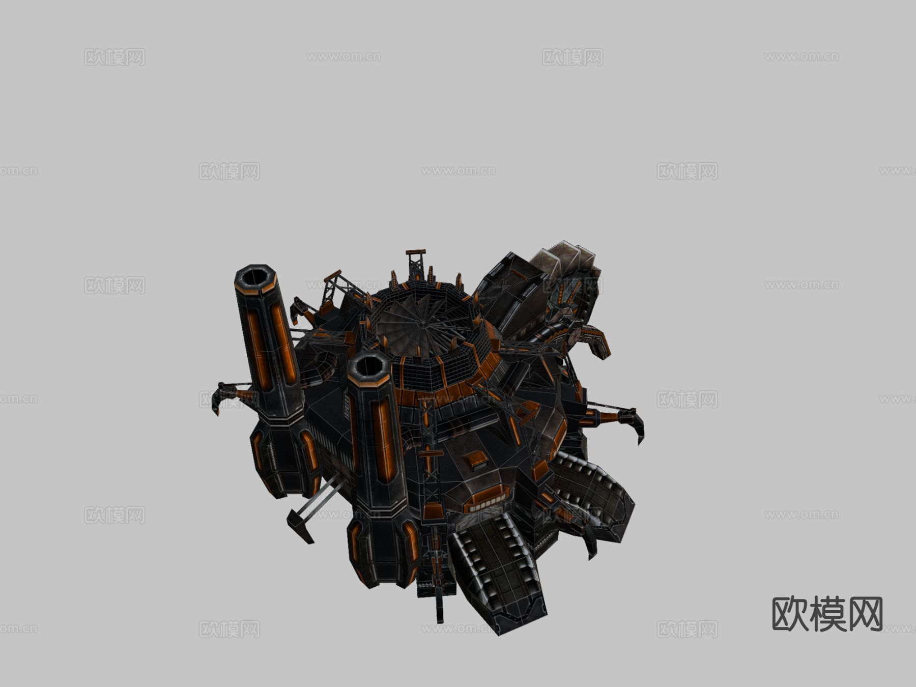 科幻建筑su模型下载（渲染图1）