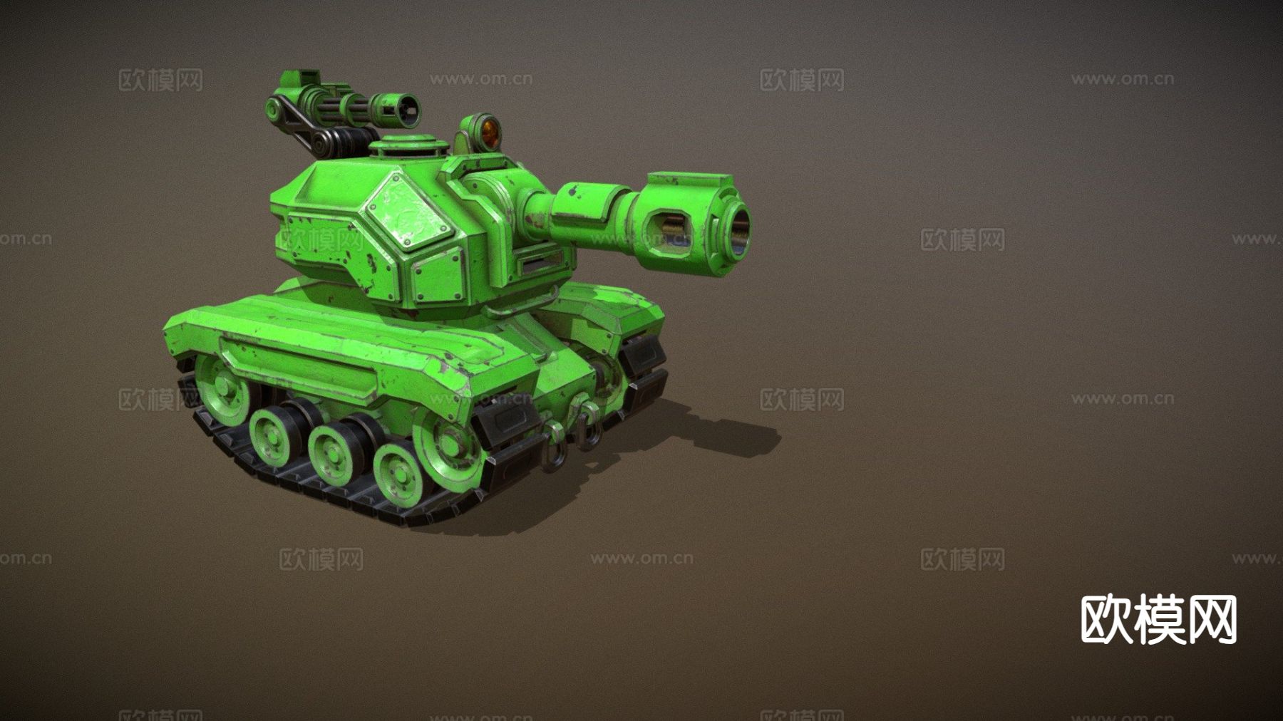 迷你坦克 履带车 装甲车su模型下载（渲染图2）