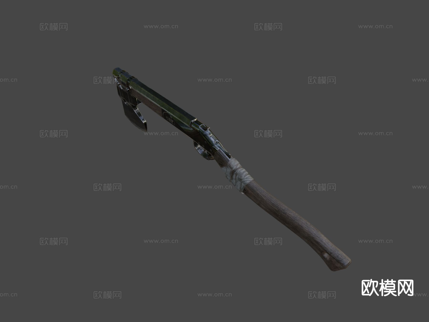 霰弹枪斧su模型下载（渲染图6）