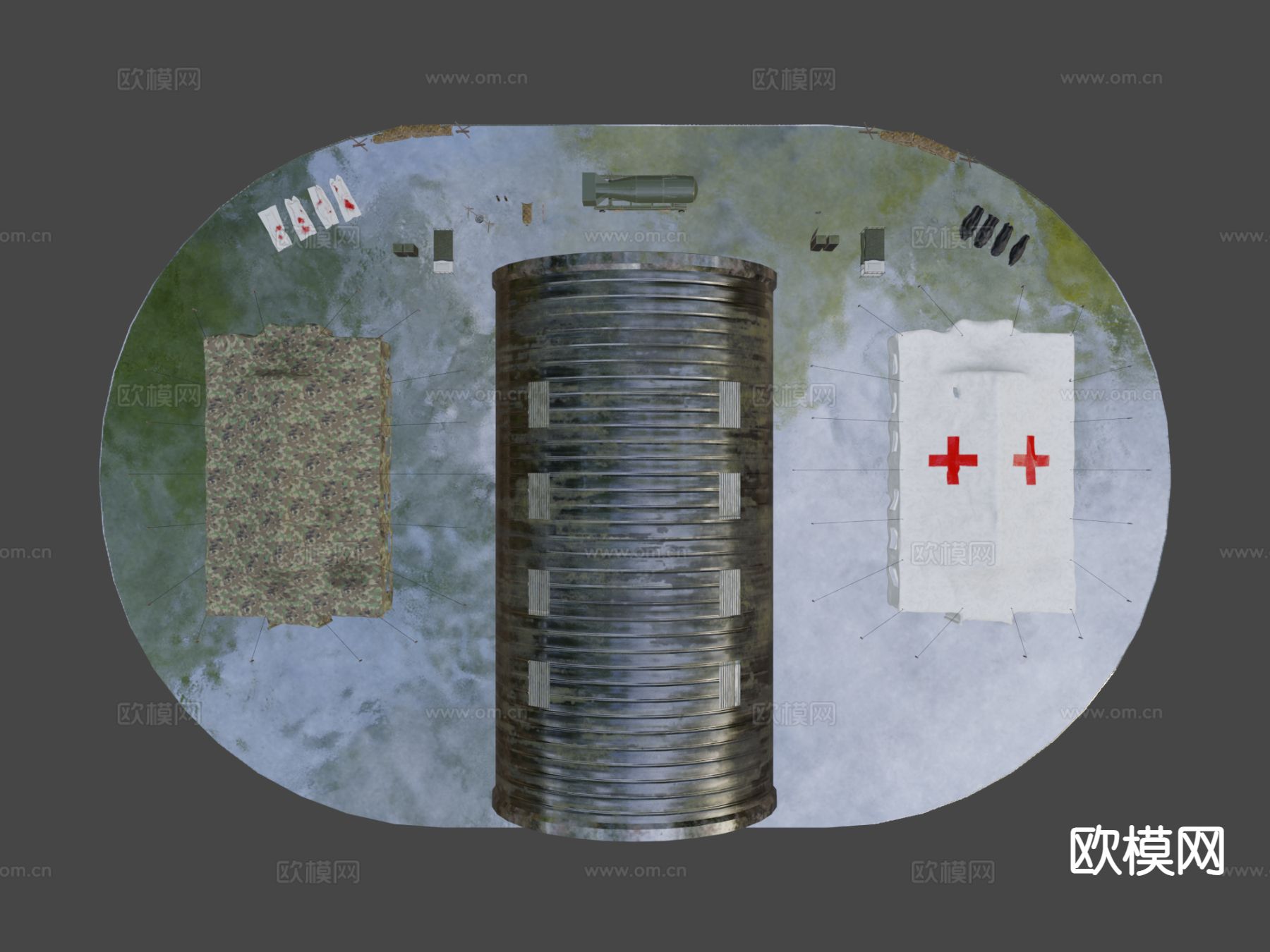 军事基地包su模型下载（渲染图7）