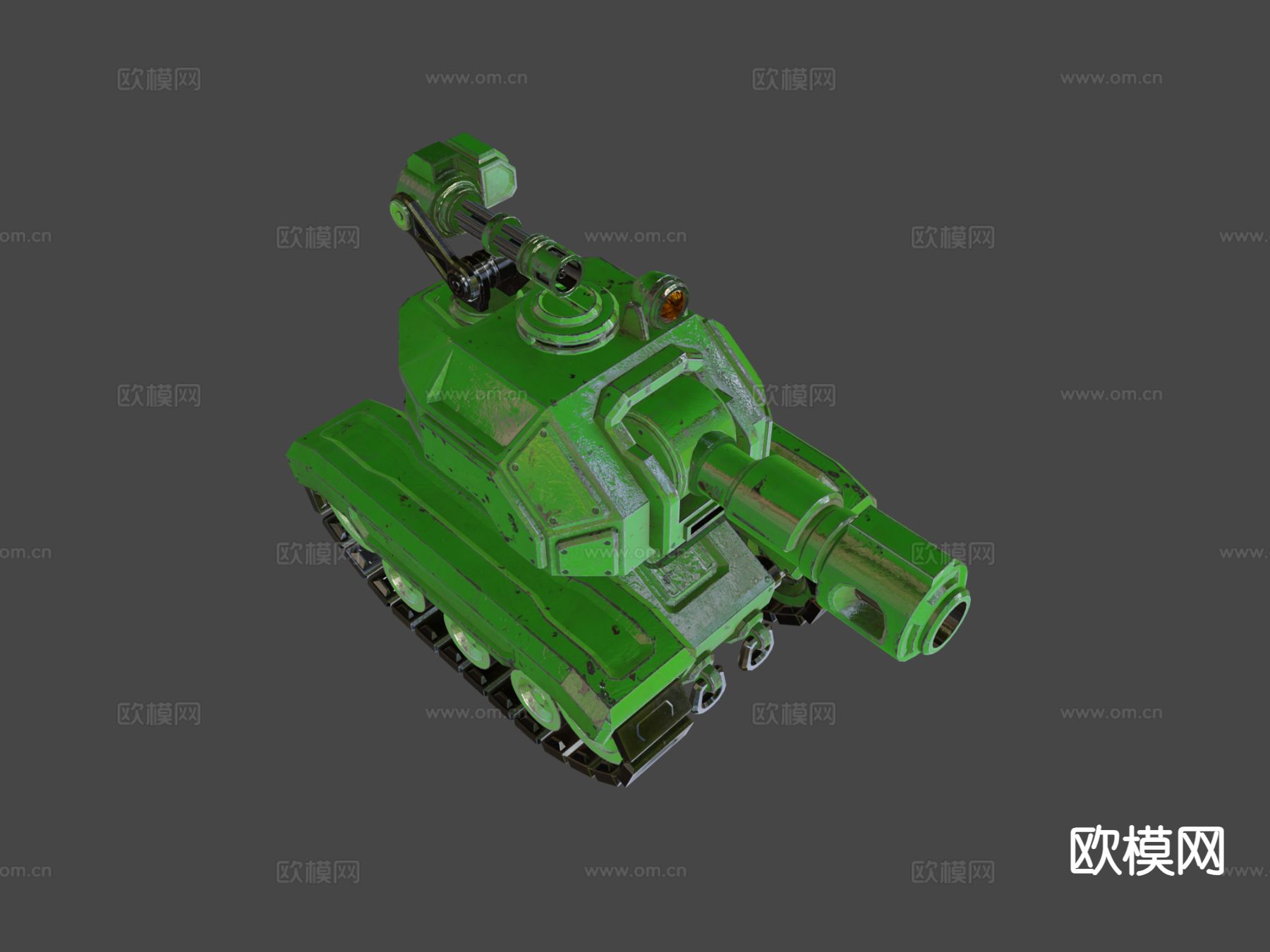 迷你坦克 履带车 装甲车su模型下载（渲染图5）
