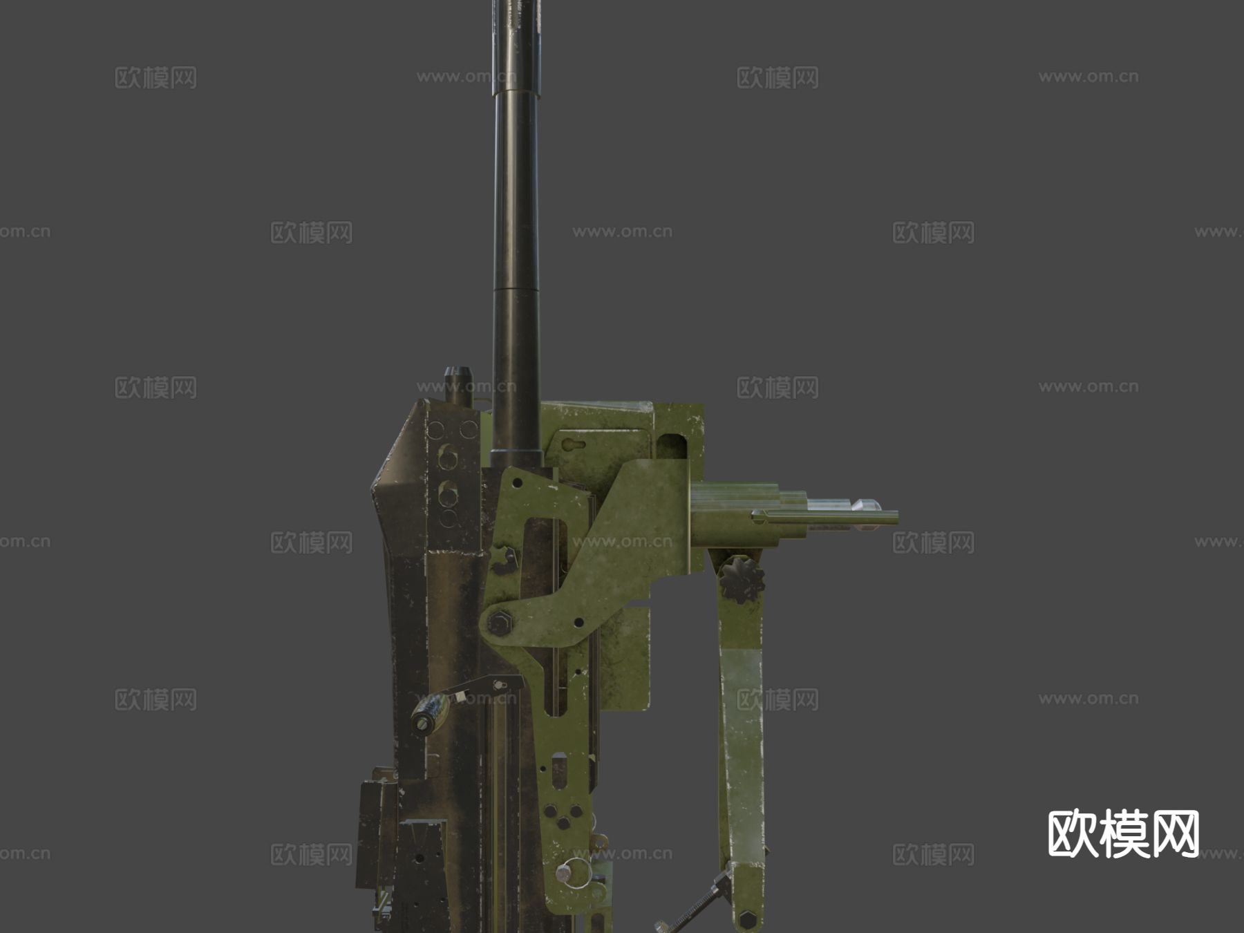 C型 火箭炮 榴弹炮 武器su模型下载（渲染图7）