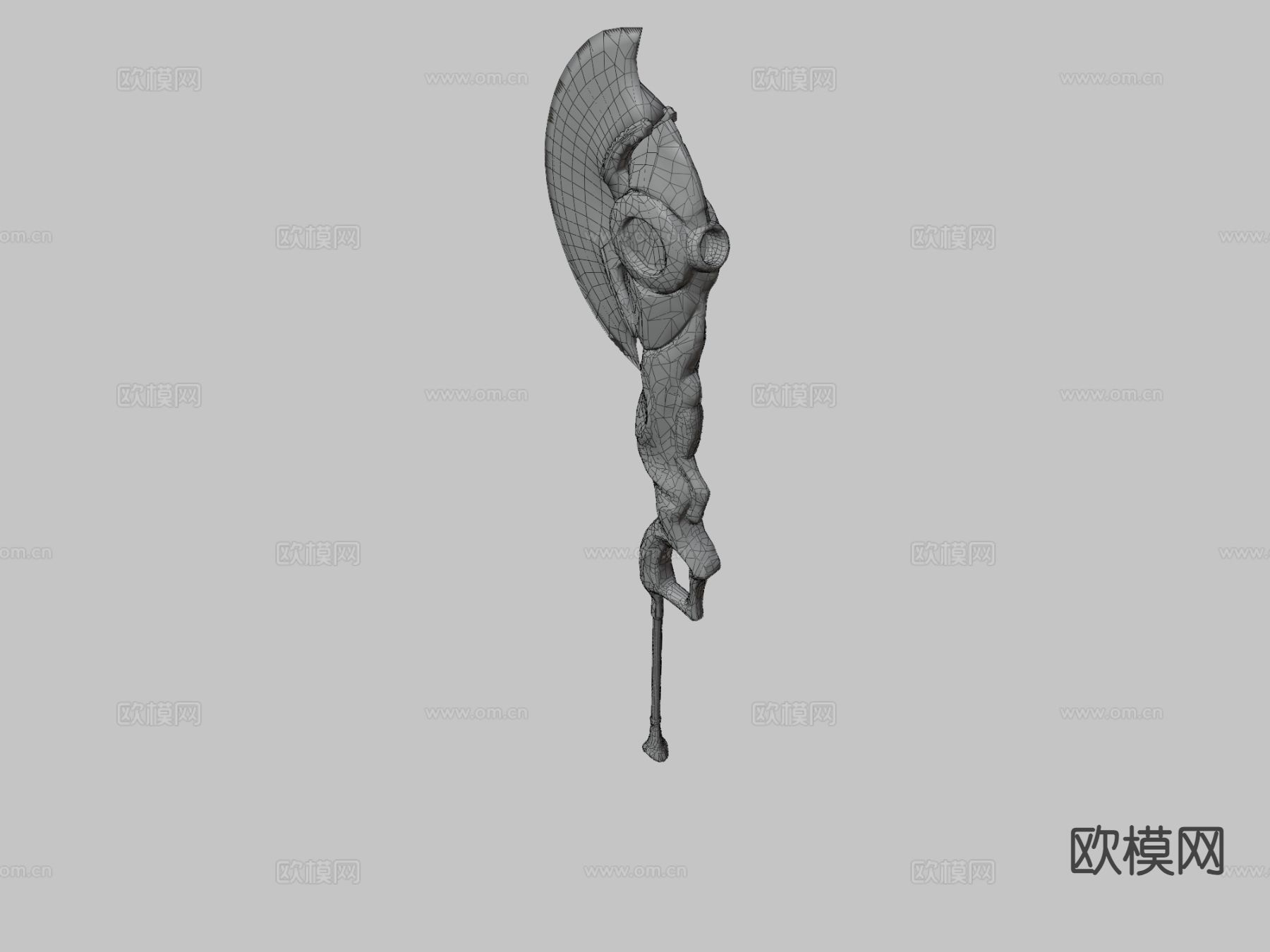 等离子巨斧su模型下载（渲染图2）