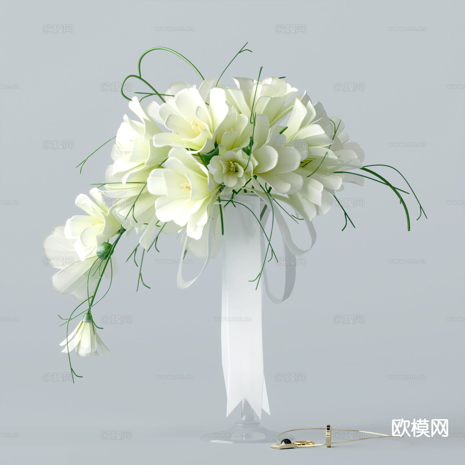 现代绿植花卉 花艺3d模型