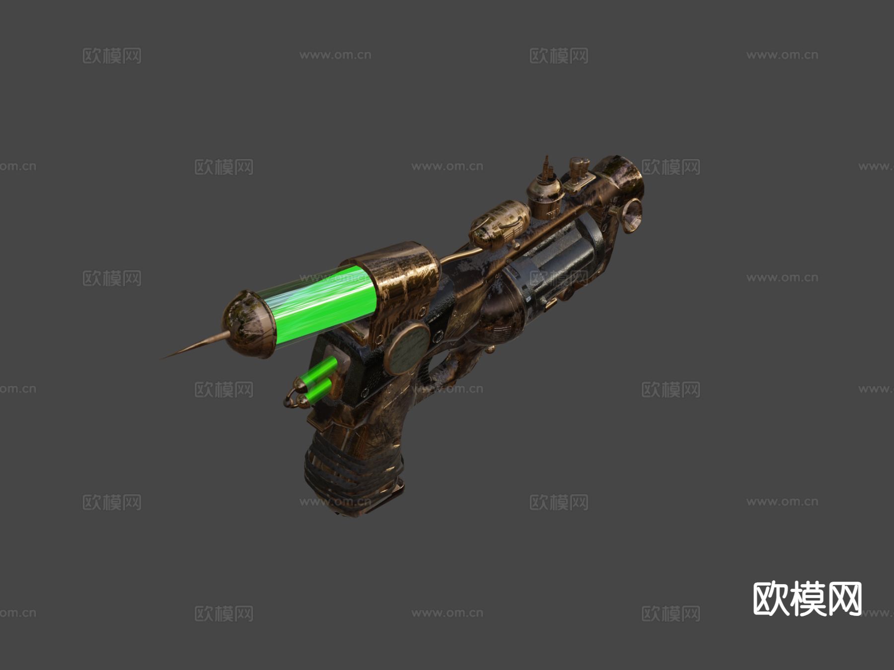 蒸汽朋克枪su模型下载（渲染图4）