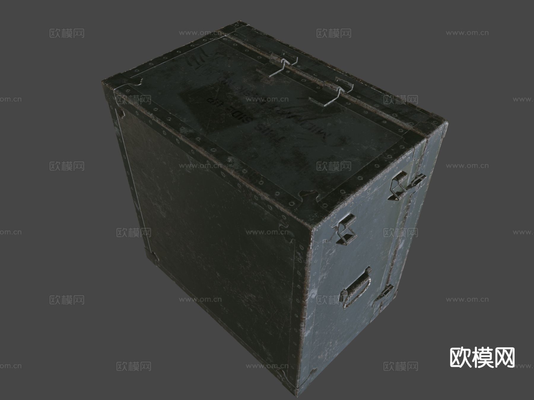 军用箱 武器箱 子弹箱su模型下载（渲染图3）