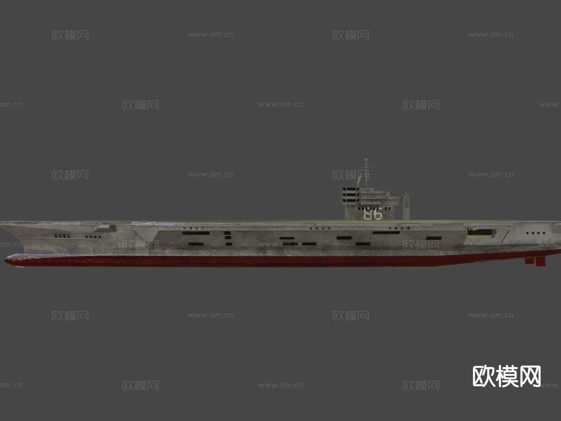 尼米兹航空母舰su模型下载（渲染图4）
