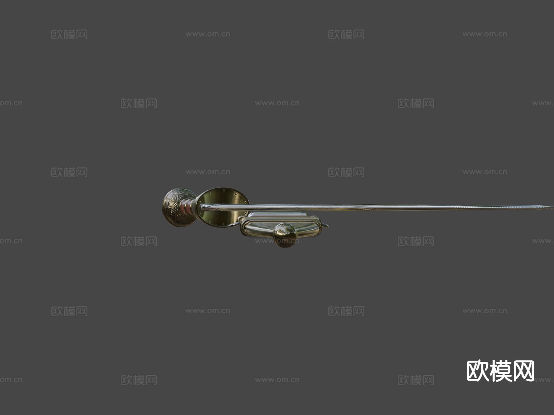 刀与刀鞘su模型下载（渲染图5）