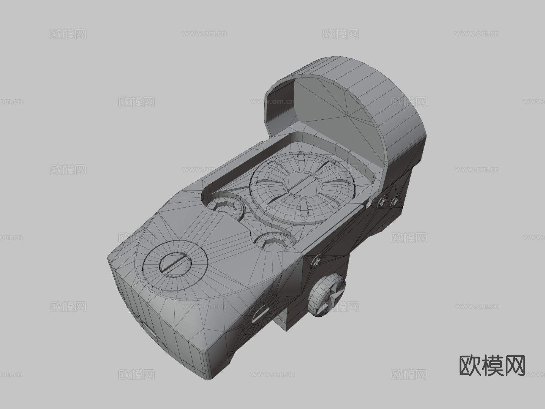 红点瞄准镜su模型下载（渲染图3）