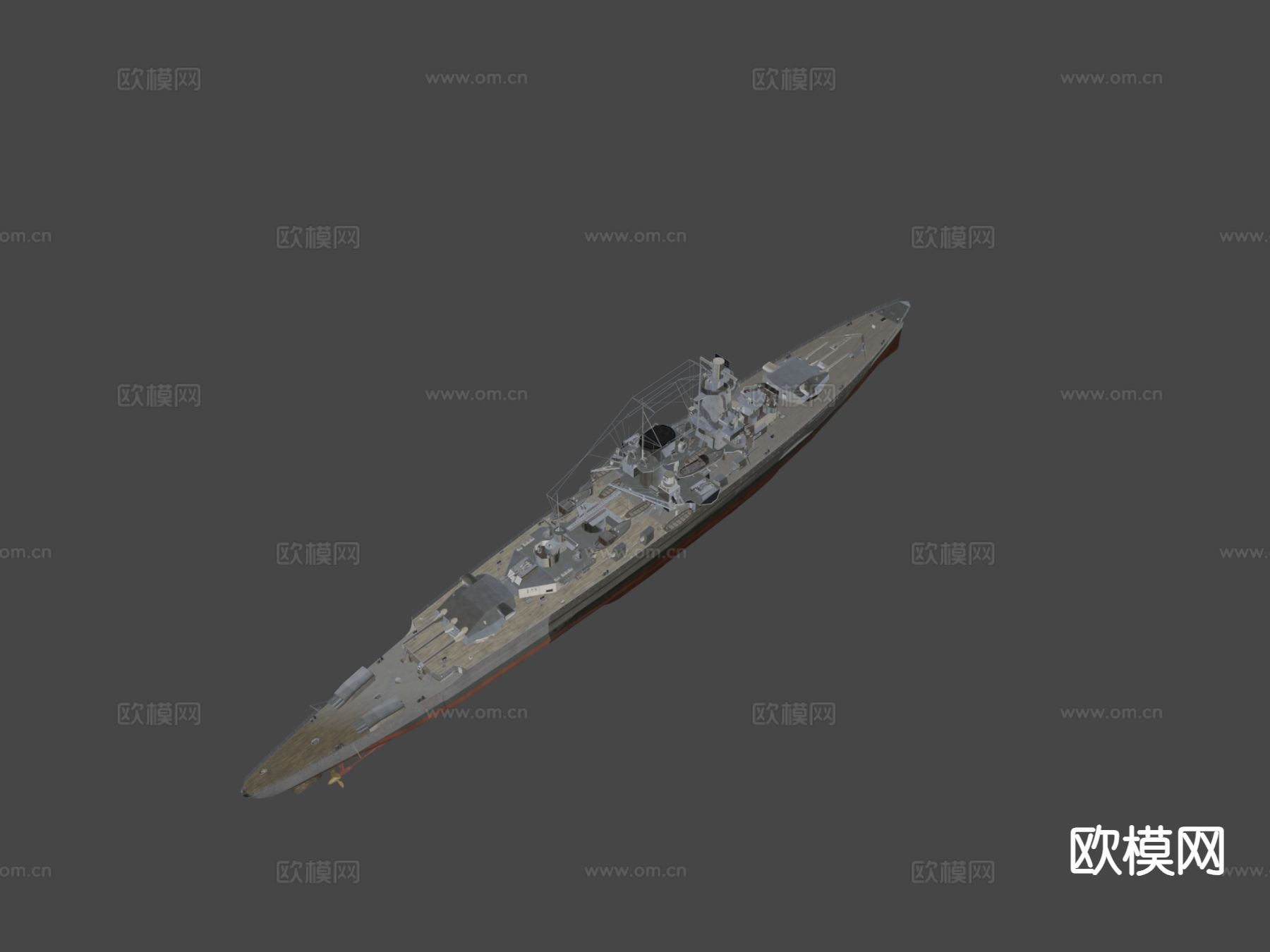 船巡逻舰su模型下载（渲染图6）