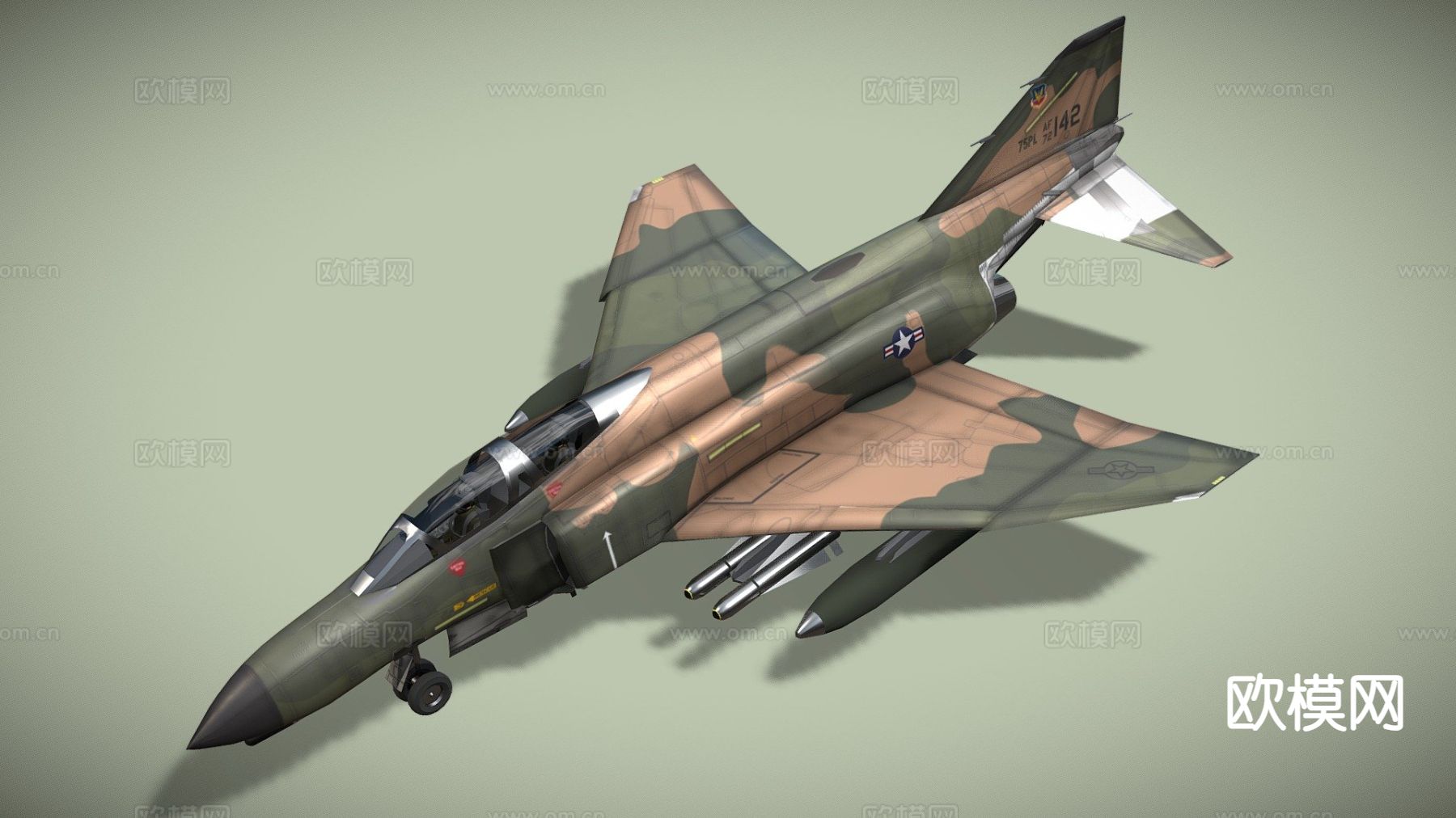 魅影战斗机 轰炸机su模型下载（渲染图4）