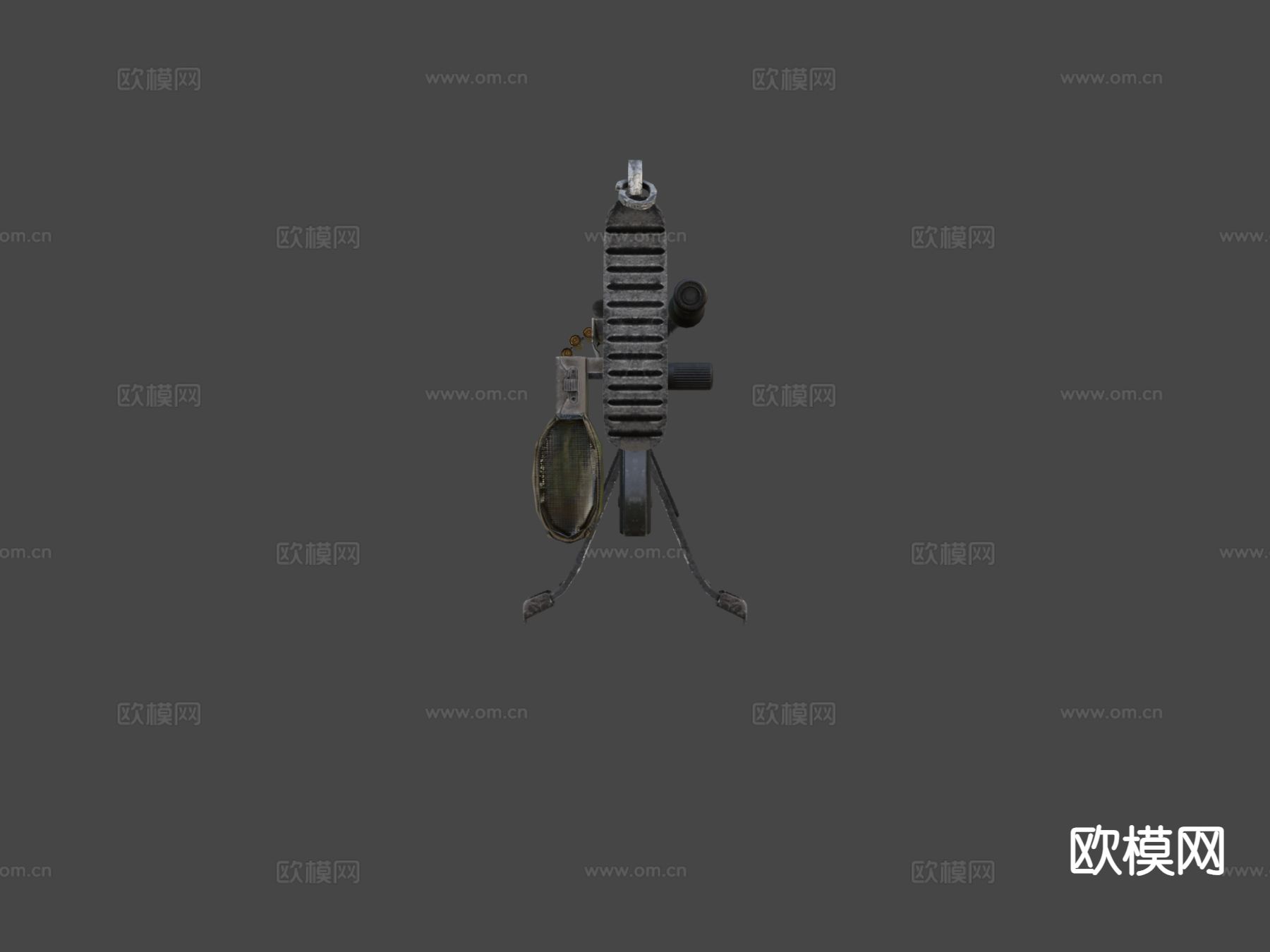 KSP58B机枪 枪支 枪械su模型下载（渲染图5）