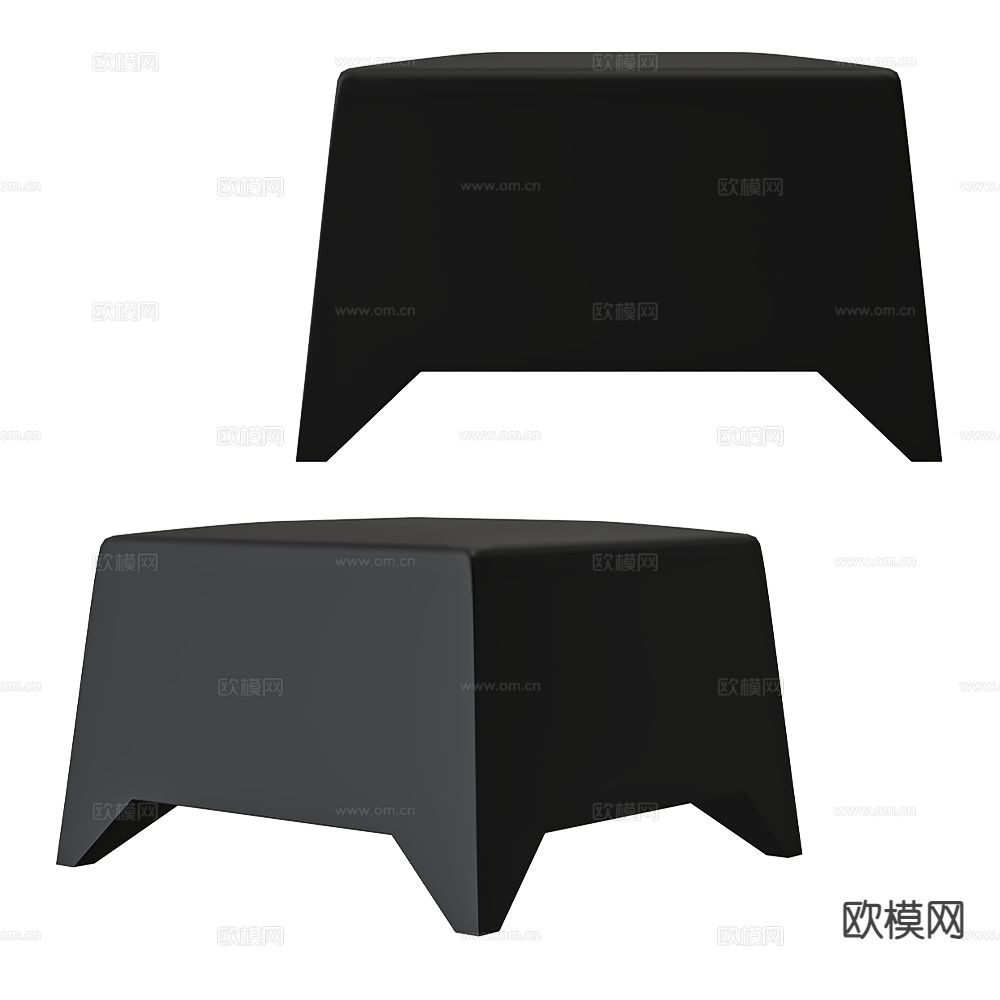 Heller 矮凳 休闲凳3d模型