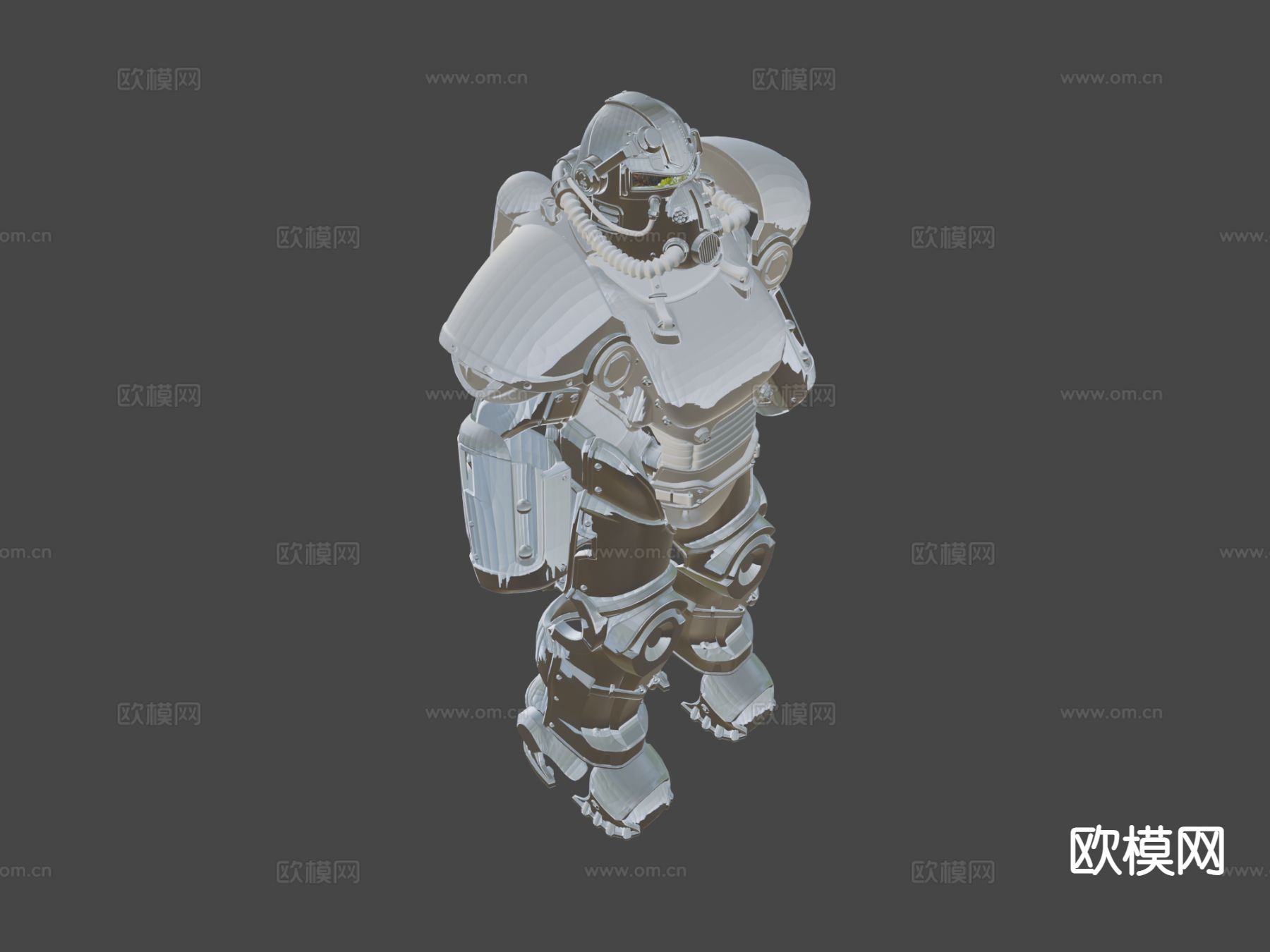 动力装甲T51型su模型下载（渲染图5）