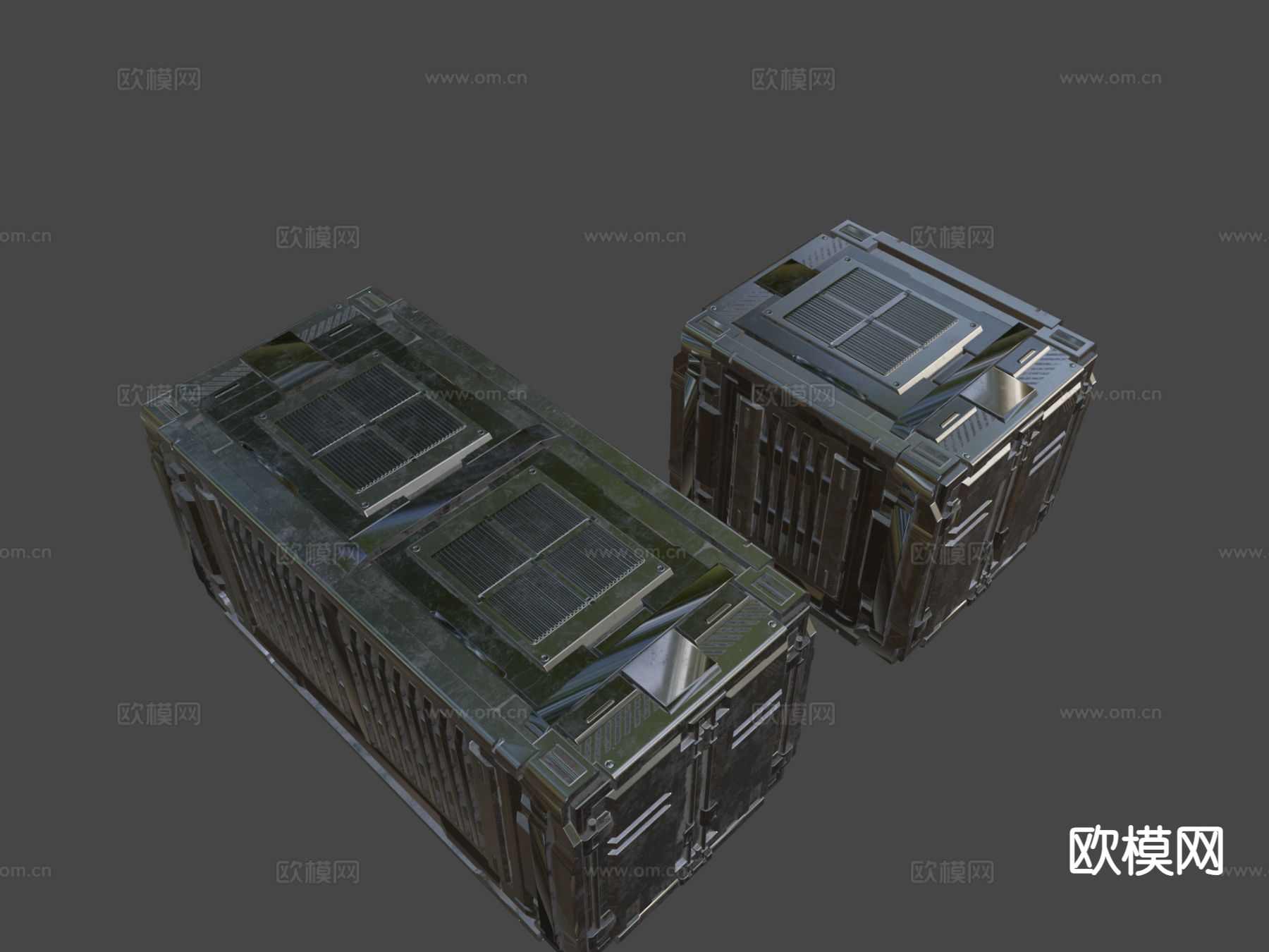 科幻工业容器su模型下载（渲染图4）