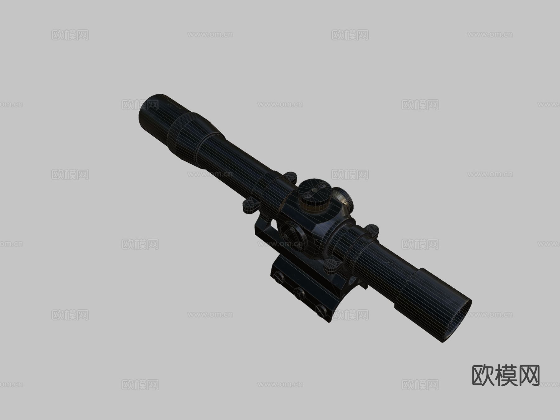 俄罗斯PE瞄准镜su模型下载（渲染图1）