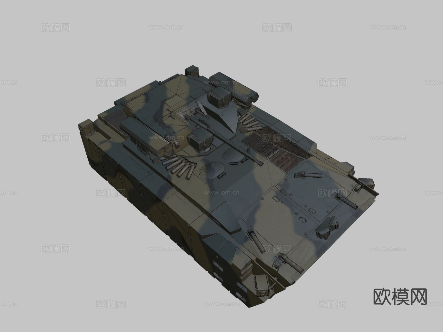 库尔加内茨坦克su模型下载（渲染图3）