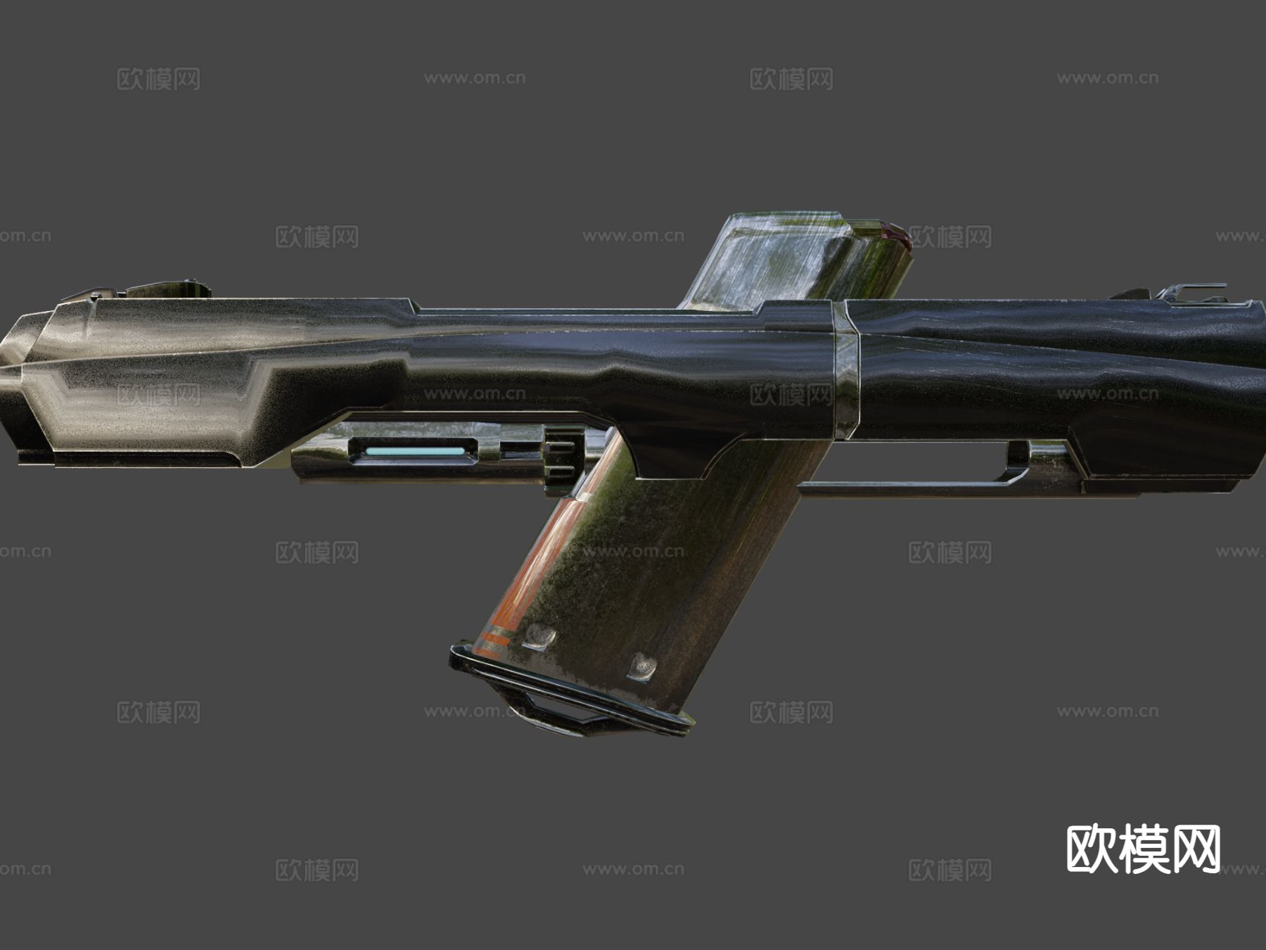 科幻枪su模型下载（渲染图6）