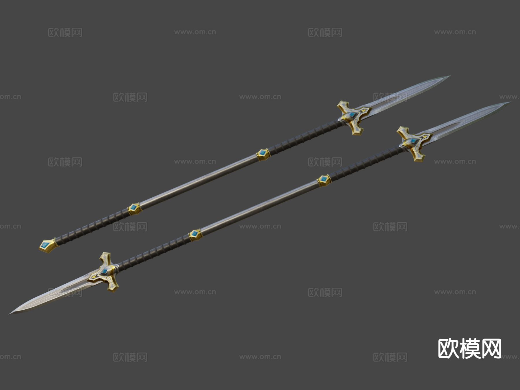 矛和戟su模型下载（渲染图7）
