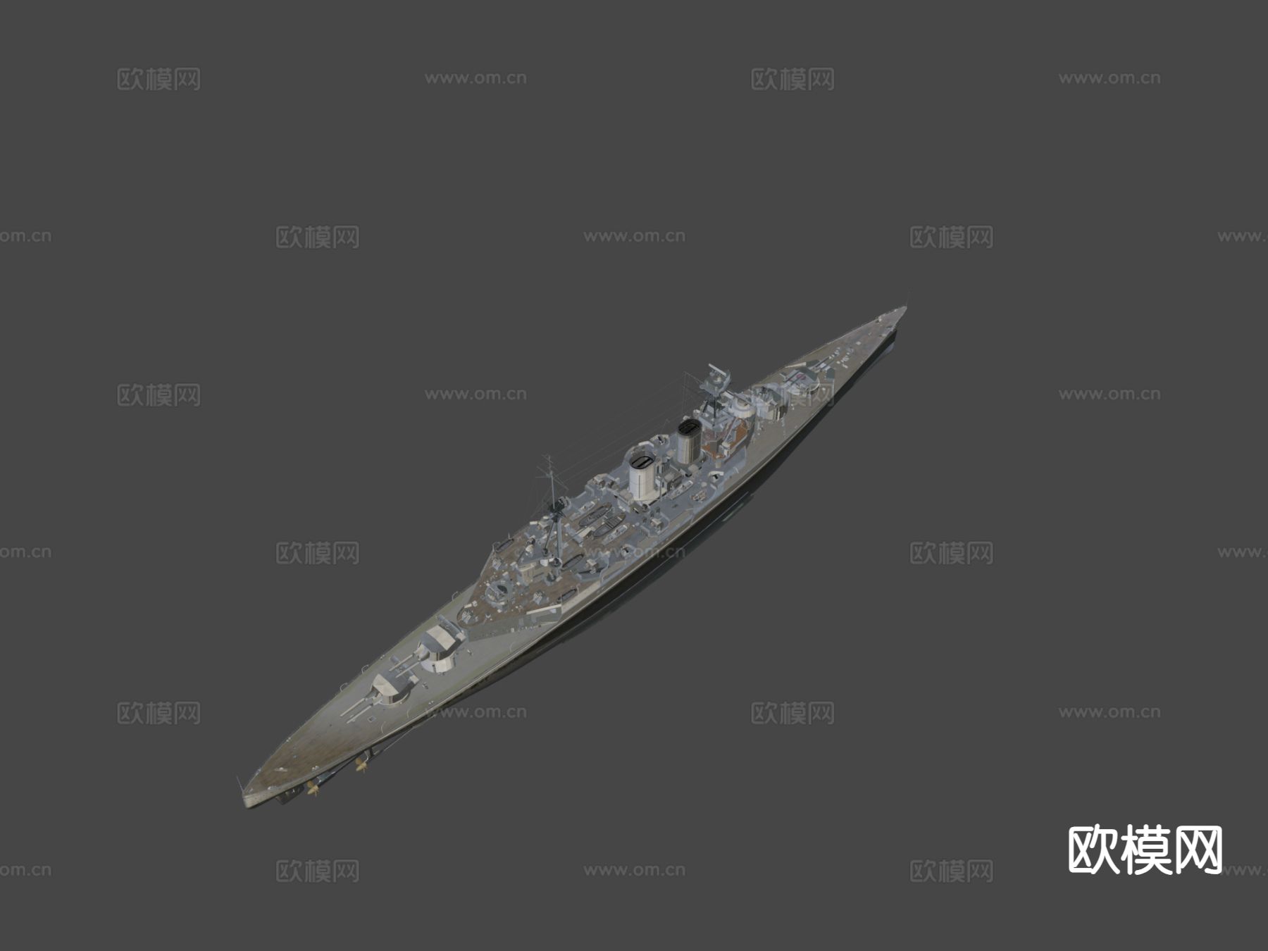 船巡逻舰su模型下载（渲染图5）