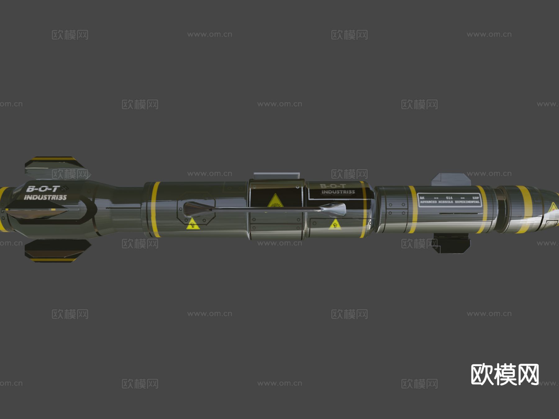 先进导弹 鱼雷 武器su模型下载（渲染图4）