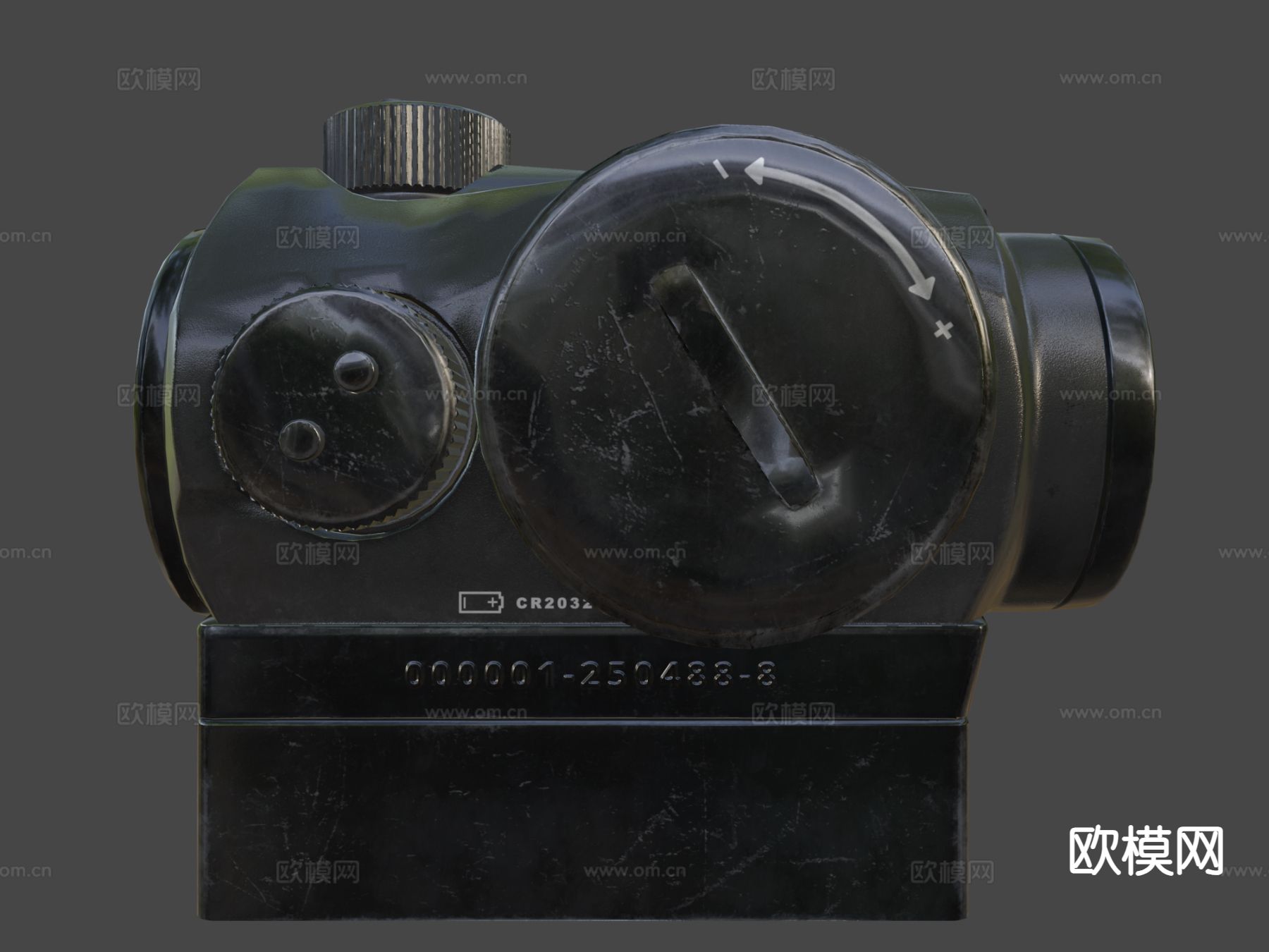 T1瞄准点 倍镜su模型下载（渲染图7）