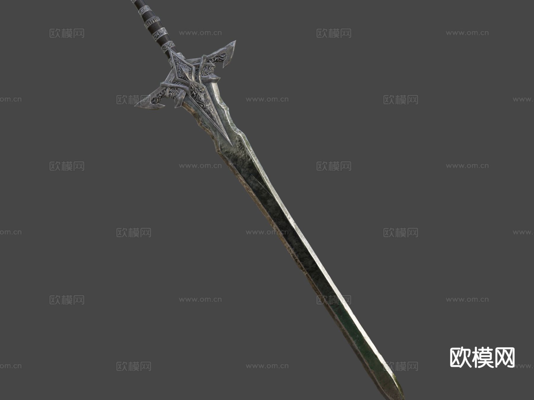 中世纪黑暗幻想武器su模型下载（渲染图6）