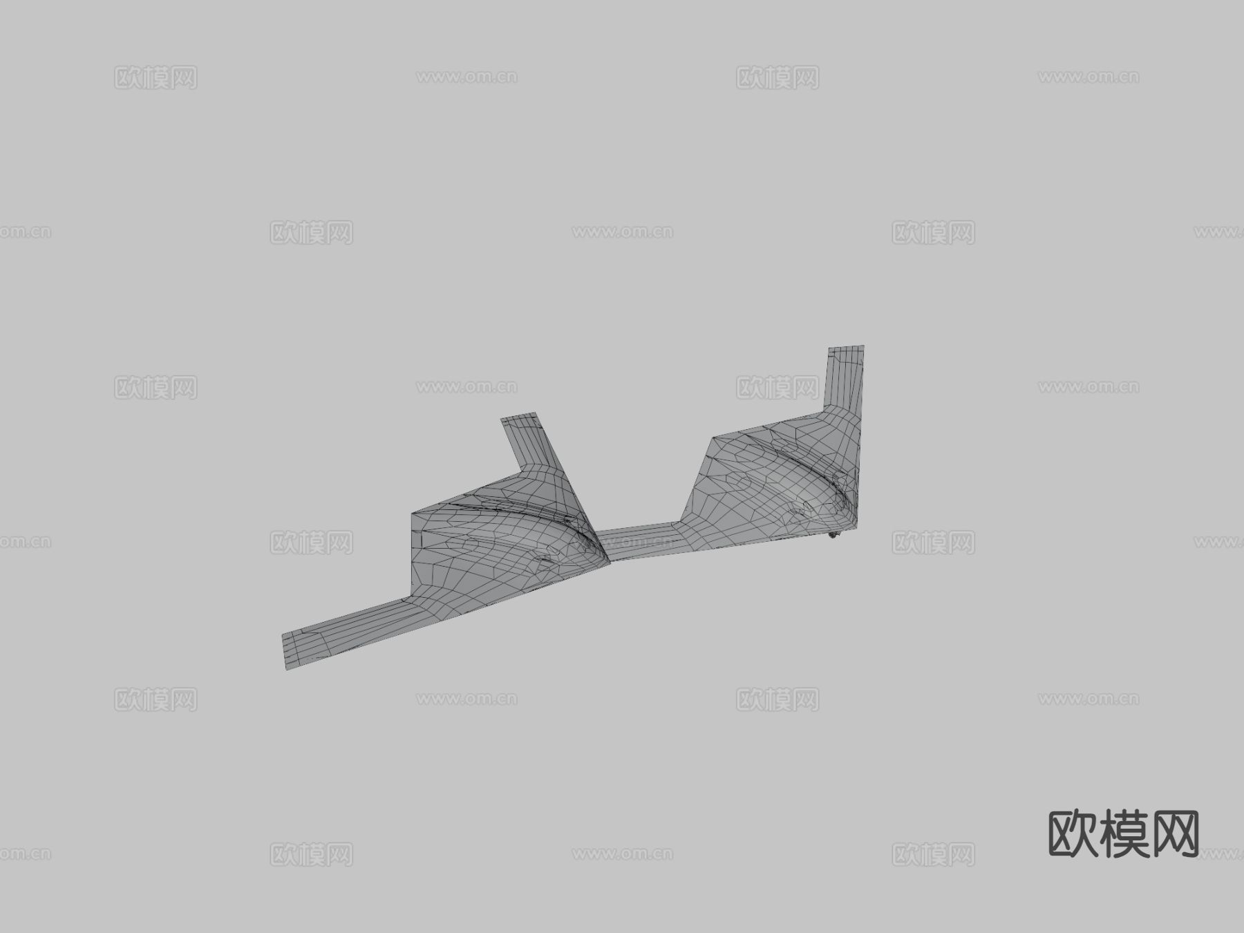 掠夺者战斗机 轰炸机su模型下载（渲染图3）