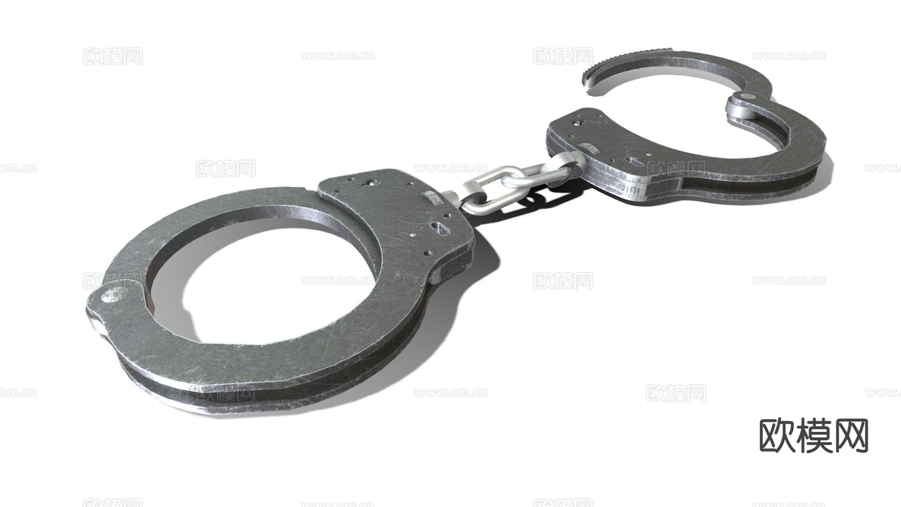 警车手铐su模型下载（渲染图2）