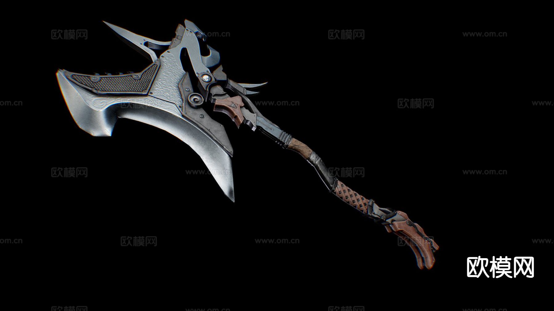 巨斧su模型下载（渲染图2）