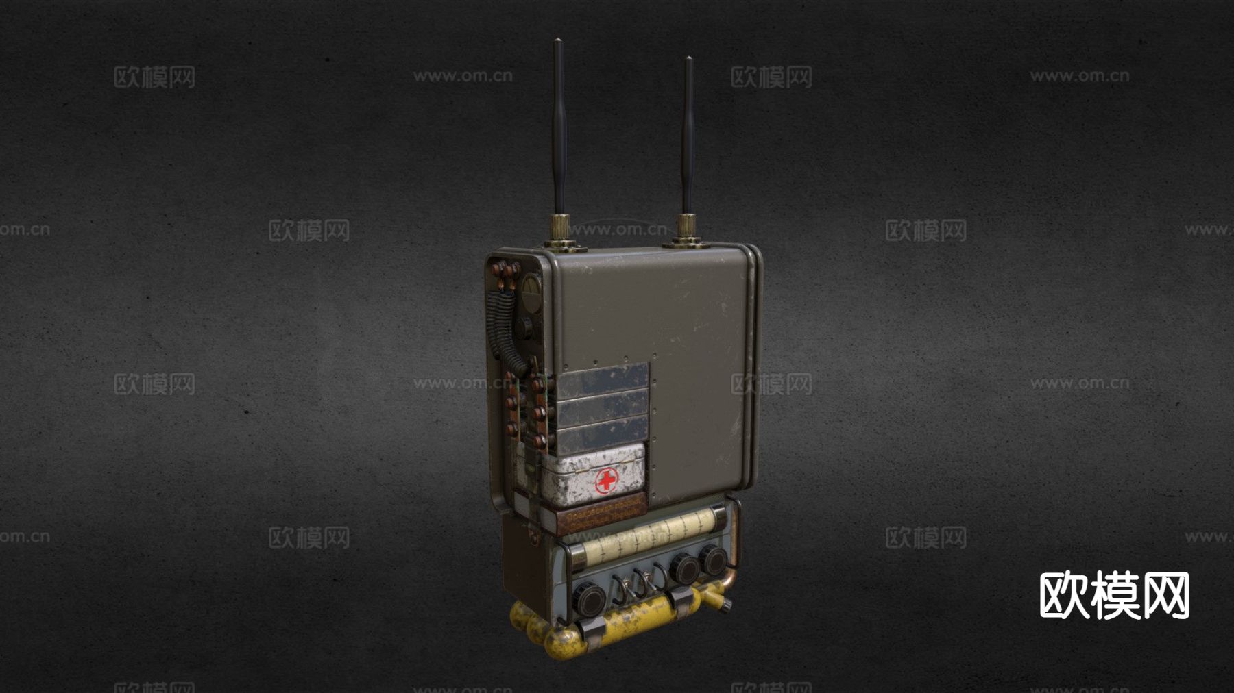 无线电 监听器su模型下载（渲染图2）