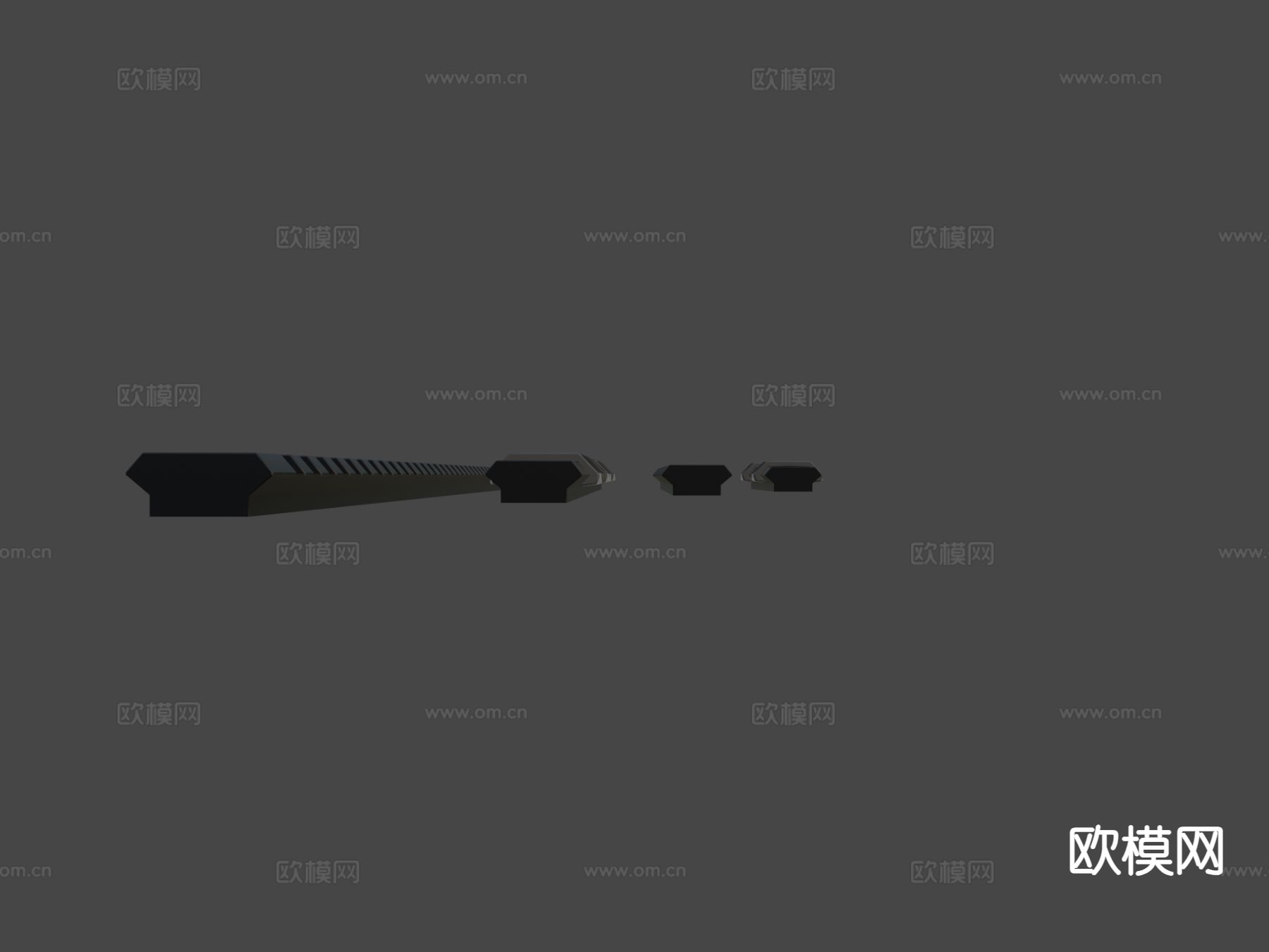 枪械配件 武器su模型下载（渲染图4）