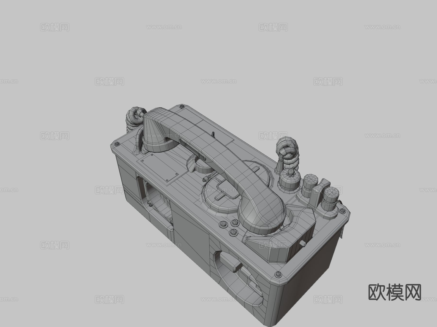 军事电话su模型下载（渲染图1）