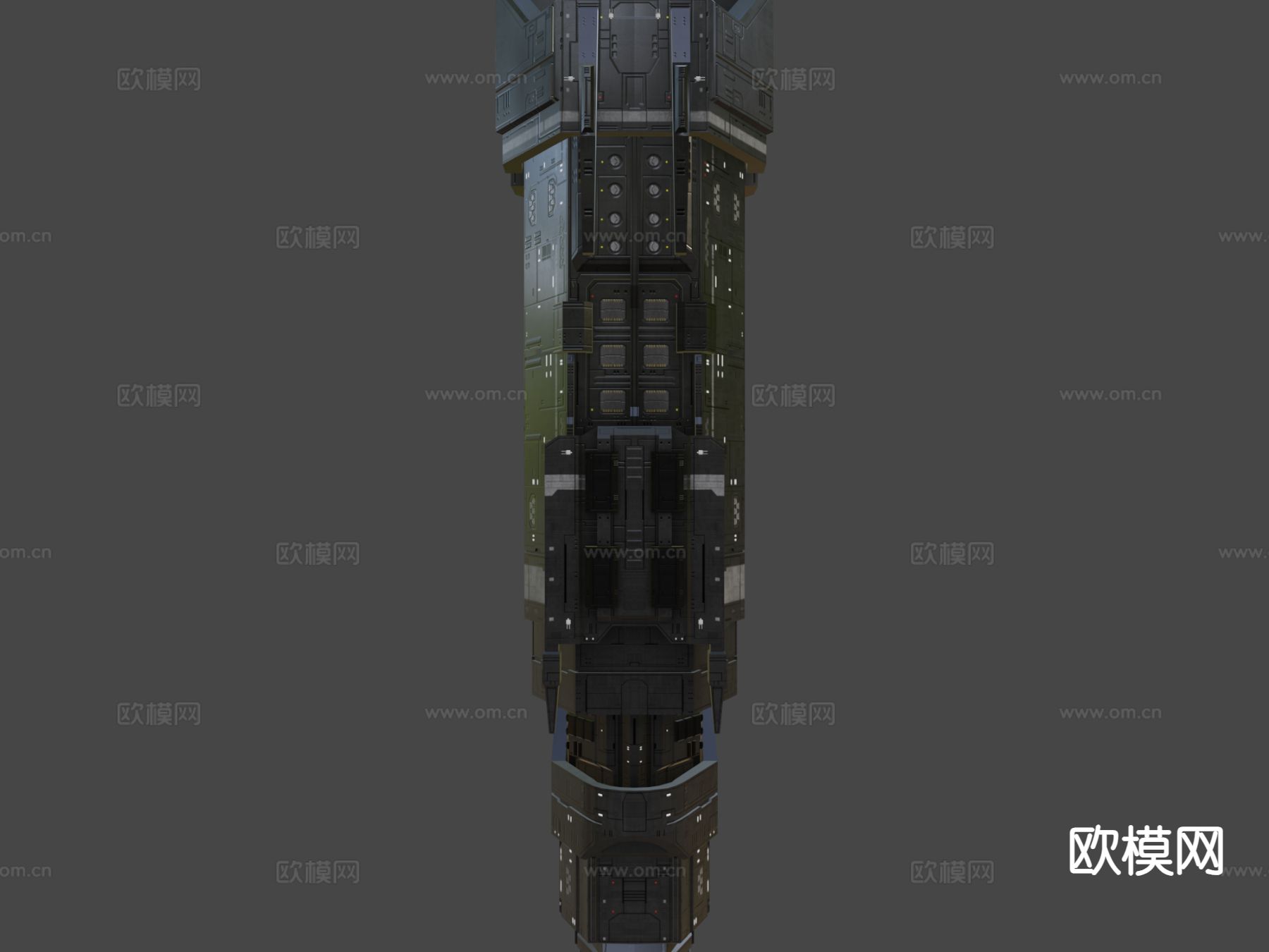 太空重型巡洋舰su模型下载（渲染图6）